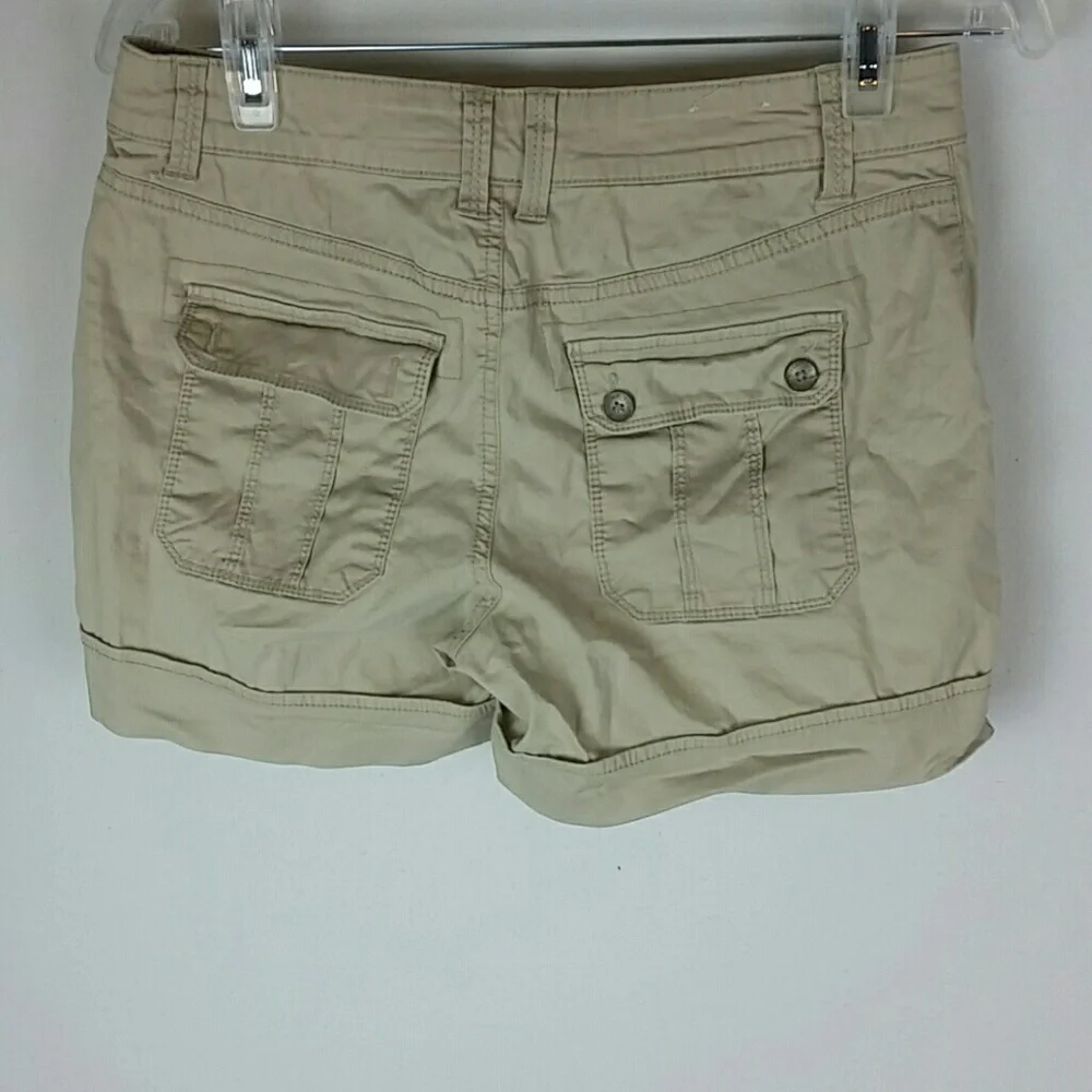 SONOMA l Cargo Khaki Stretch Shorts Mid Rise B2 - Picture 4 of 6